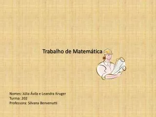 trabalho de matem tica