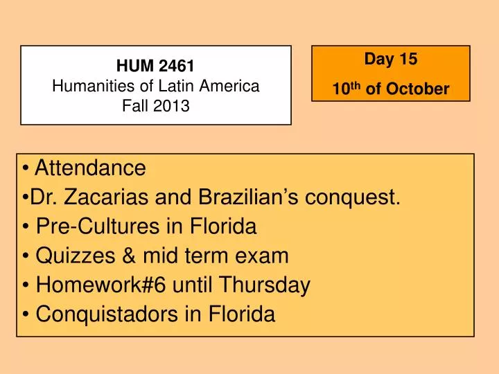 hum 2461 humanities of latin america fall 2013