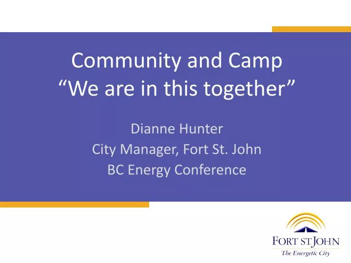 community and camp we are in this together