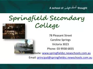 Springfield Secondary College