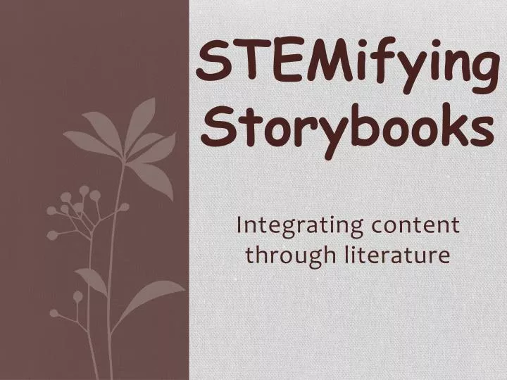 stem ifying storybooks