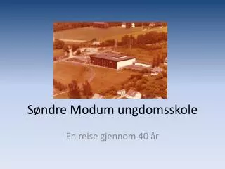 s ndre modum ungdomsskole