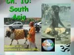 Ch. 10: South Asia - slide 1