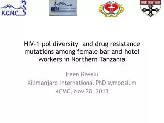 HIV-1 pol diversity and drug resistance mutations among female bar and hotel workers in Northern Tanzania