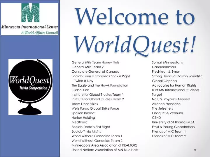 welcome to worldquest