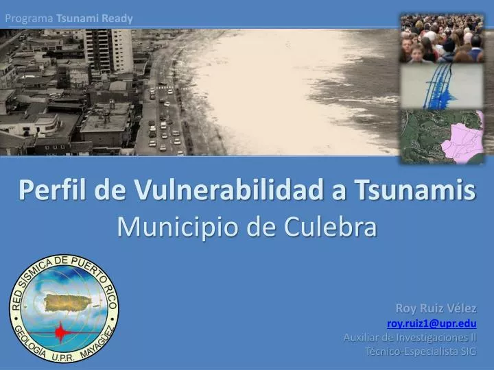 perfil de vulnerabilidad a tsunamis municipio de culebra