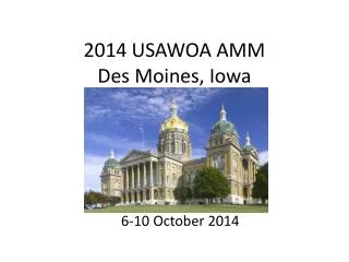 2014 USAWOA AMM Des Moines, Iowa