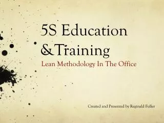 5S Education &amp;Training