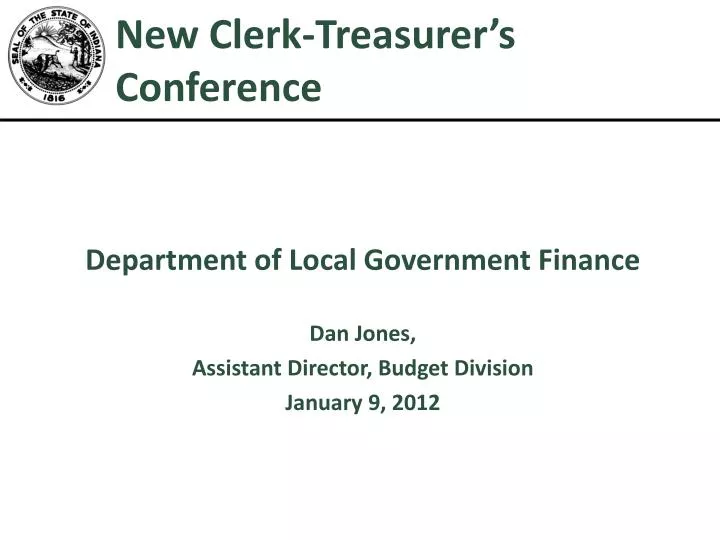 new clerk treasurer s conference