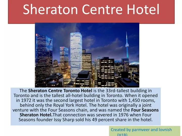 sheraton centre hotel