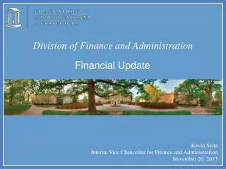 Division of Finance and Administration