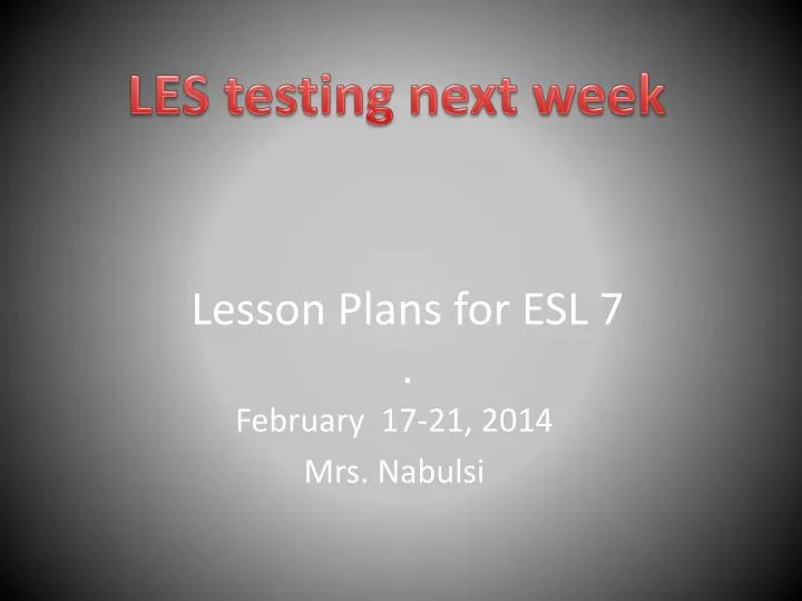 lesson plans for esl 7