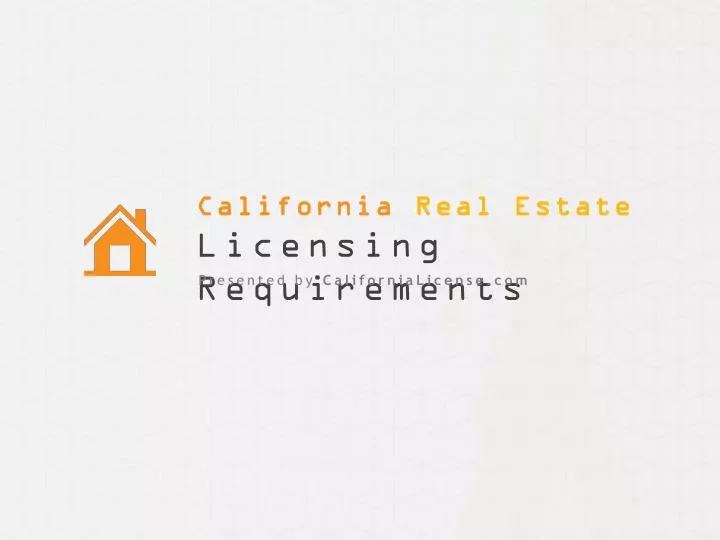 california real estate