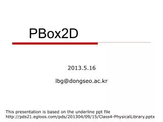 PBox2D