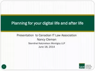 Planning for your digital life and after life