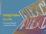Enhancing Learning with Video: Design and Implementation Strategies - slide 1