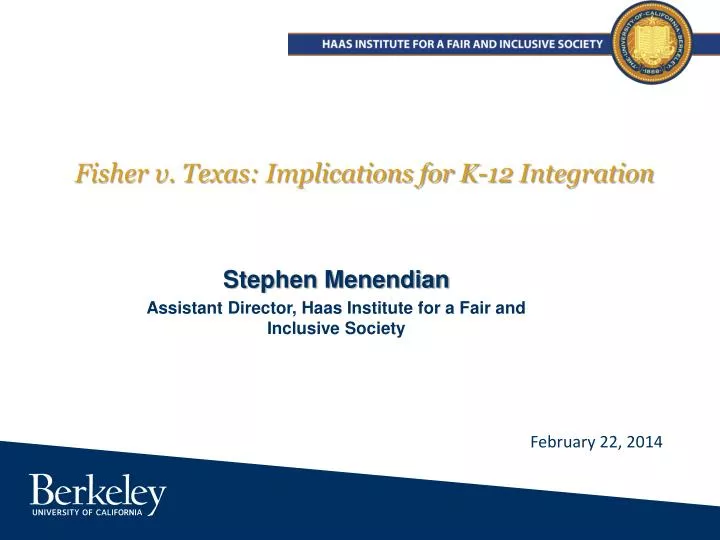 fisher v texas implications for k 12 integration