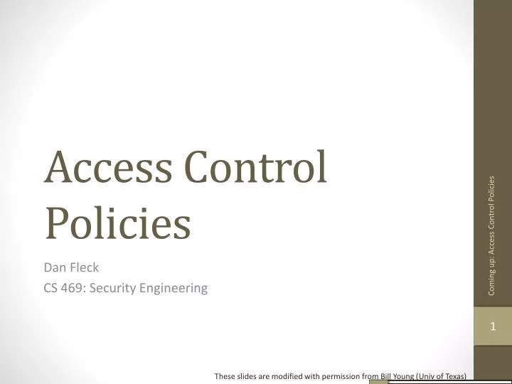 access control policies