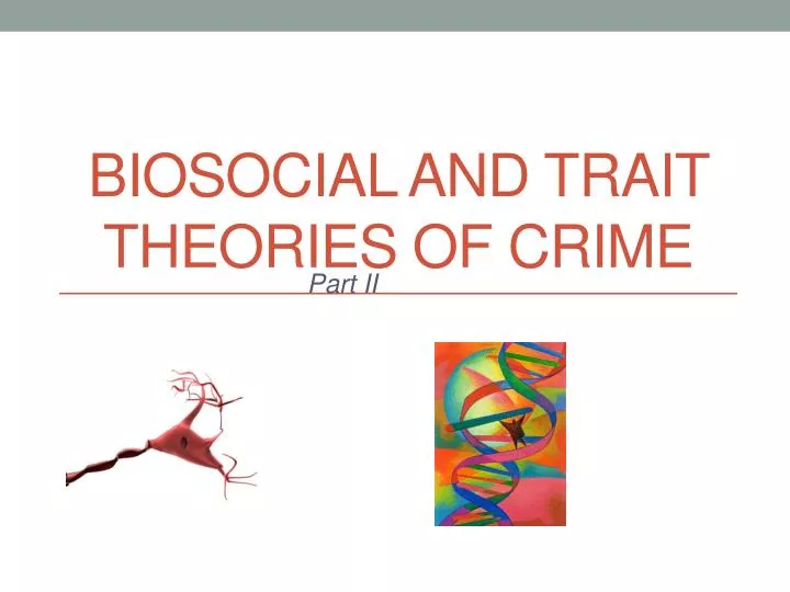 biosocial and trait theories of crime