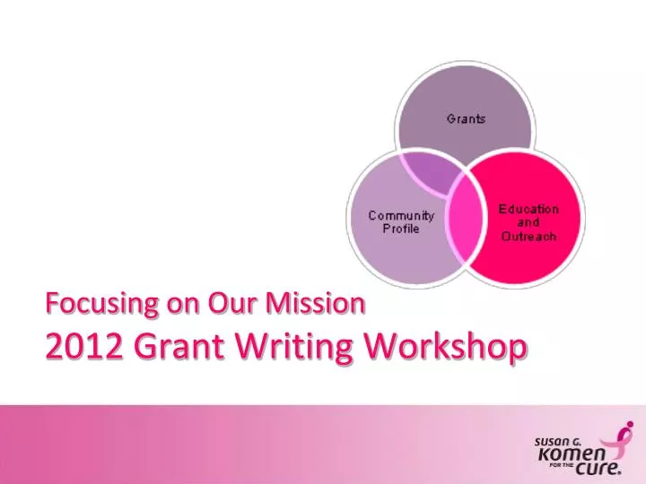 focusing on our mission 2012 grant writing workshop