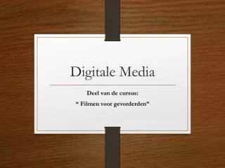 Digitale Media