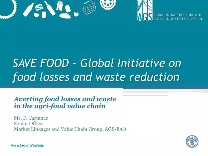 save food global initiative on food losses and waste reduction