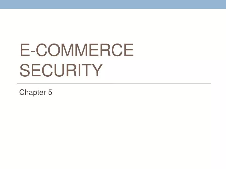 e commerce security