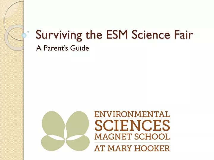 surviving the esm science fair