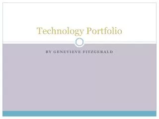 Technology Portfolio