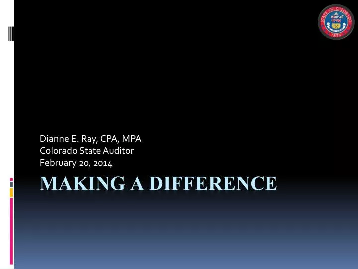 dianne e ray cpa mpa colorado state auditor february 20 2014