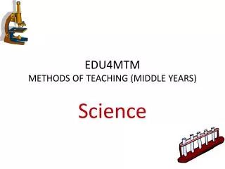 EDU4MTM METHODS OF TEACHING (MIDDLE YEARS)