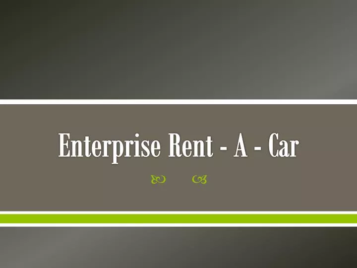 enterprise rent a car