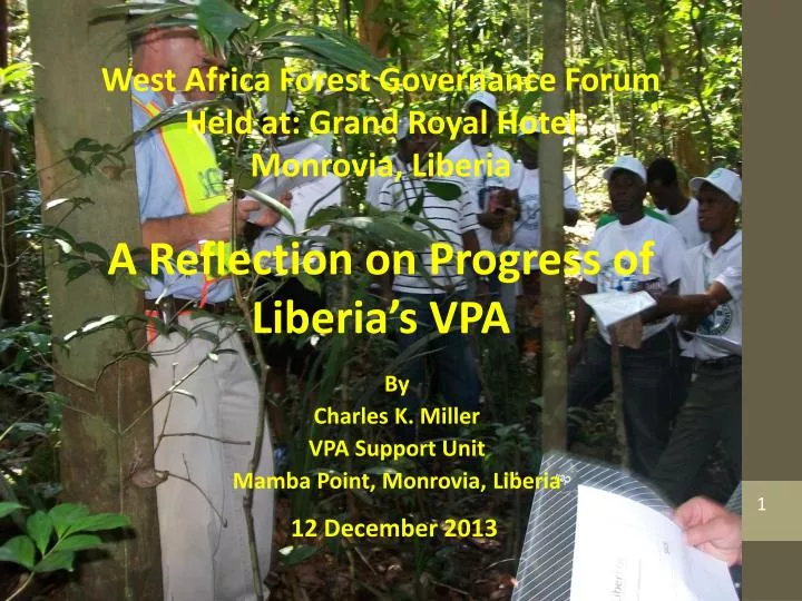 by charles k miller vpa support unit mamba point monrovia liberia