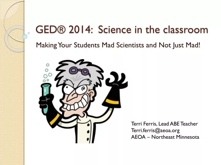 ged 2014 science in the classroom