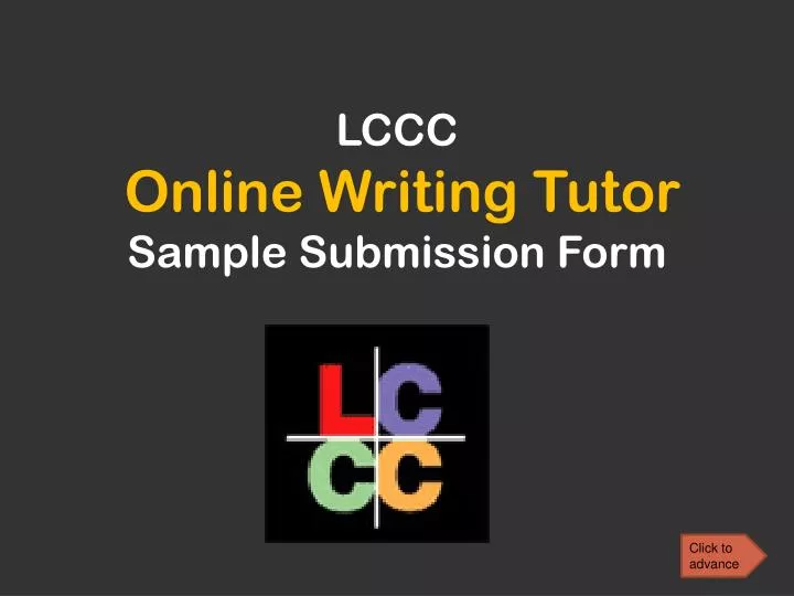 lccc online writing tutor sample submission form