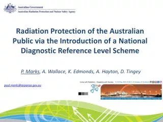 Radiation Protection of the Australian Public via the Introduction of a National Diagnostic Reference Level Scheme