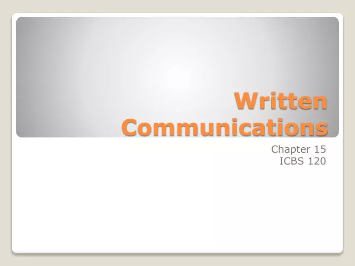 written communications