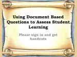 Implementing DBQ Skills - Historical Writing Assessment Workshop - slide 1