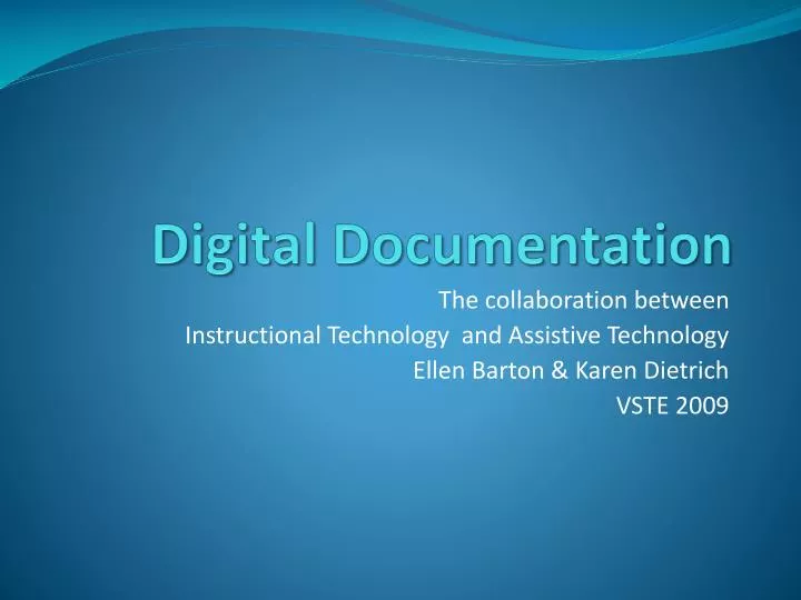 digital documentation