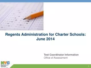Regents Administration for Charter Schools: June 2014
