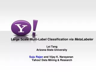 Large Scale Multi-Label Classification