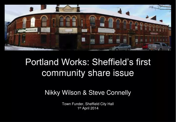 portland works sheffield s first community share issue