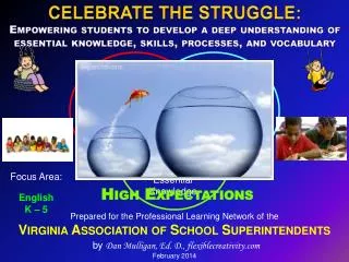Prepared for the Professional Learning Network of the Virginia Association of School Superintendents by Dan Mulligan, E