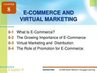 E-COMMERCE AND VIRTUAL MARKETING