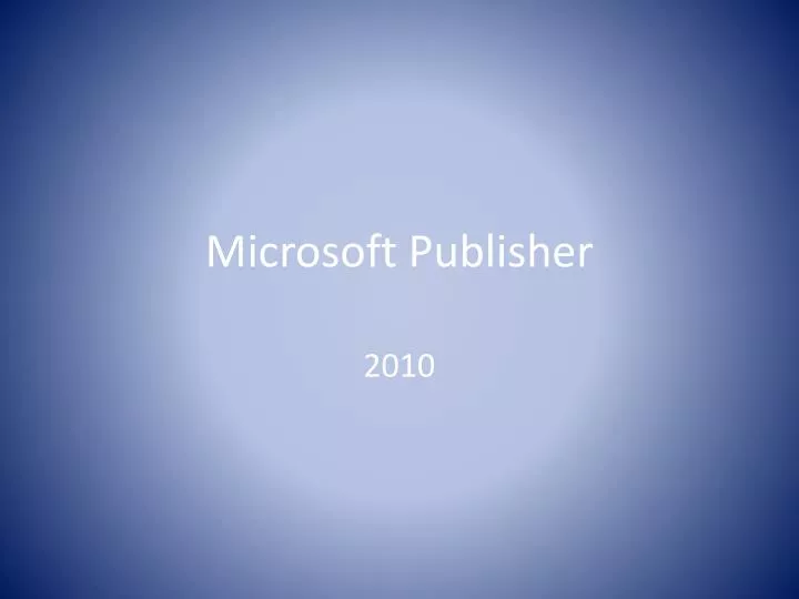 microsoft publisher