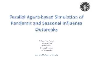 Parallel Agent -based Simulation of Pandemic and Seasonal Influenza Outbreaks