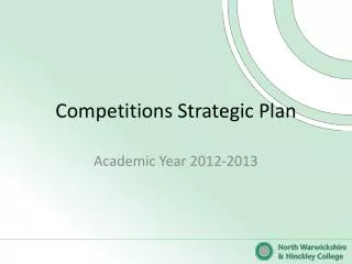 Competitions Strategic Plan