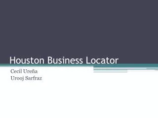 Houston Business Locator
