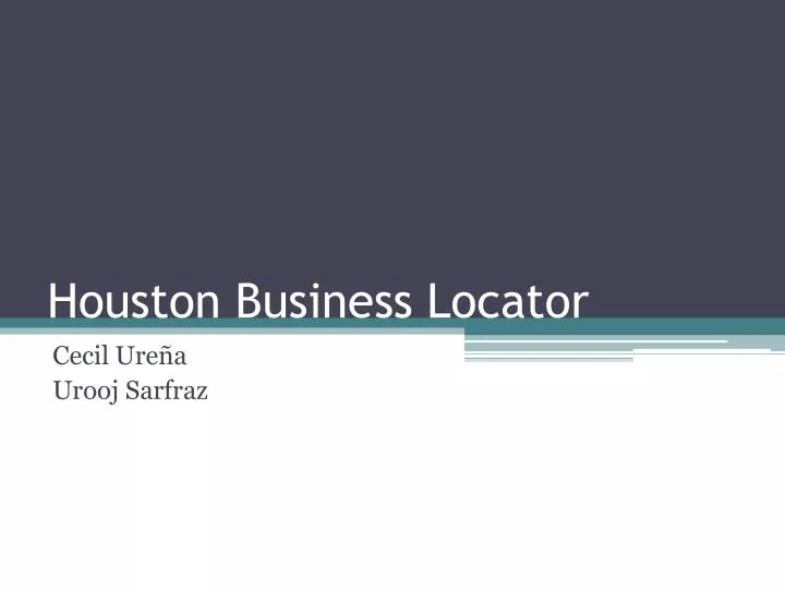 houston business locator