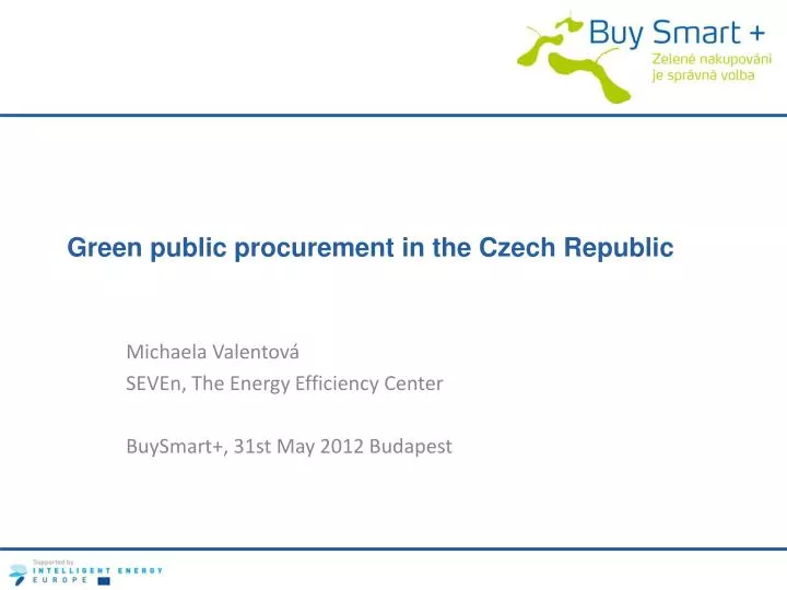 green public procurement in the czech republic
